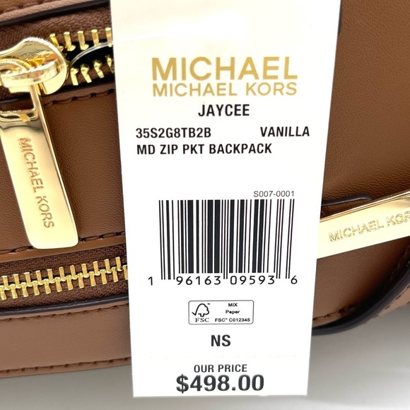 Michael Kors Medium Jaycee Zip Packet Backpack - Picture 12 of 12